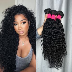 9A Water Wave Curly Human Hair Bundles
